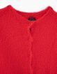 Rood vest fantasie harig breigaren dames-3