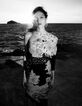 Women’s IKKS x GIGEEZ black flower motif asymmetric dress-7