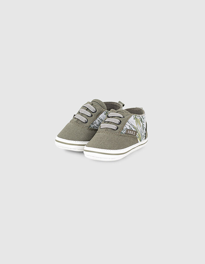 Khaki Sneakers mit Dschungelprint für Babyjungen  - IKKS
