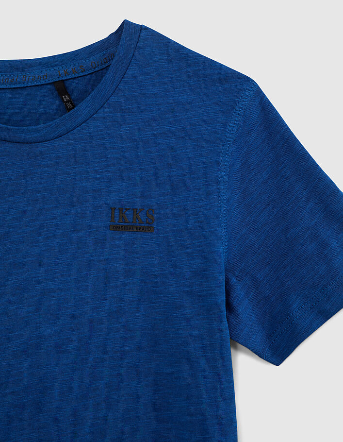 Tee-shirt bleu Essentiel en coton bio-3