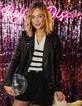 I.Code black studded biker-style jacket-6
