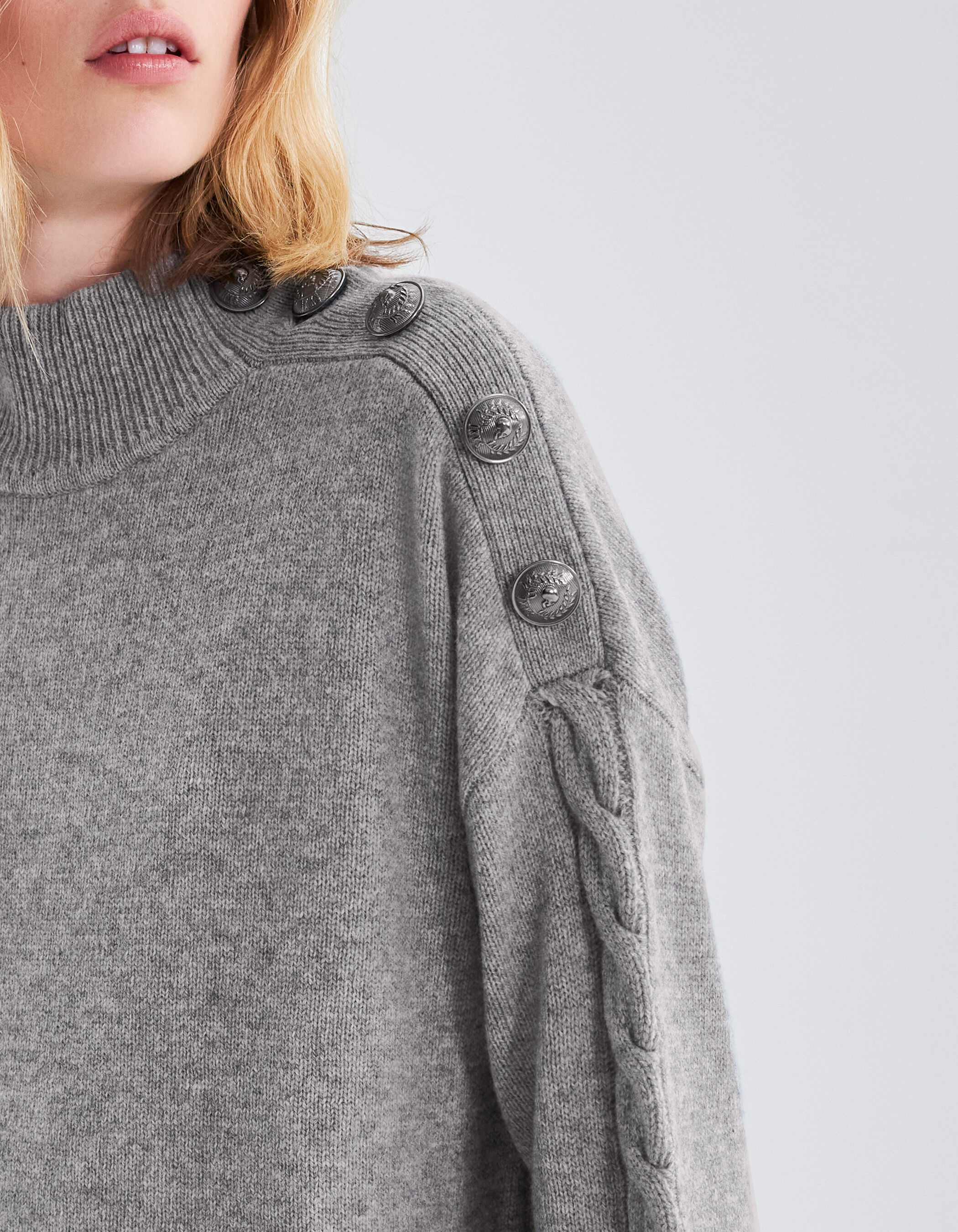 Robe en laine grise deals