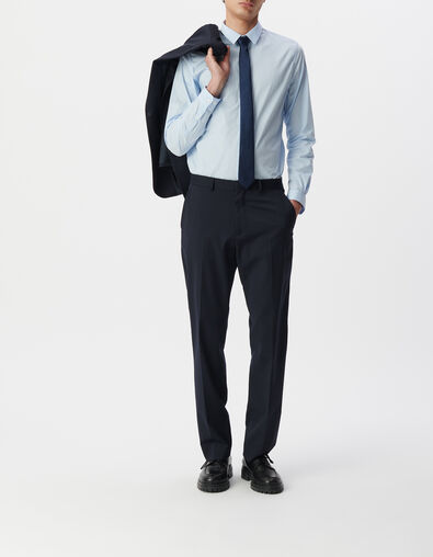 Men&rsquo;s navy suit trousers - IKKS