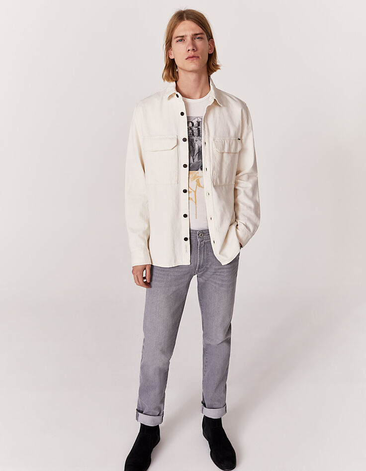 Jean SLIM gris moyen Homme-3