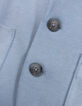 Veste de costume bleu maille chinée garçon-7