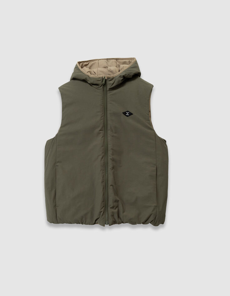 Khaki 3-in-1 Parka und Wendeanorak für Jungs-5