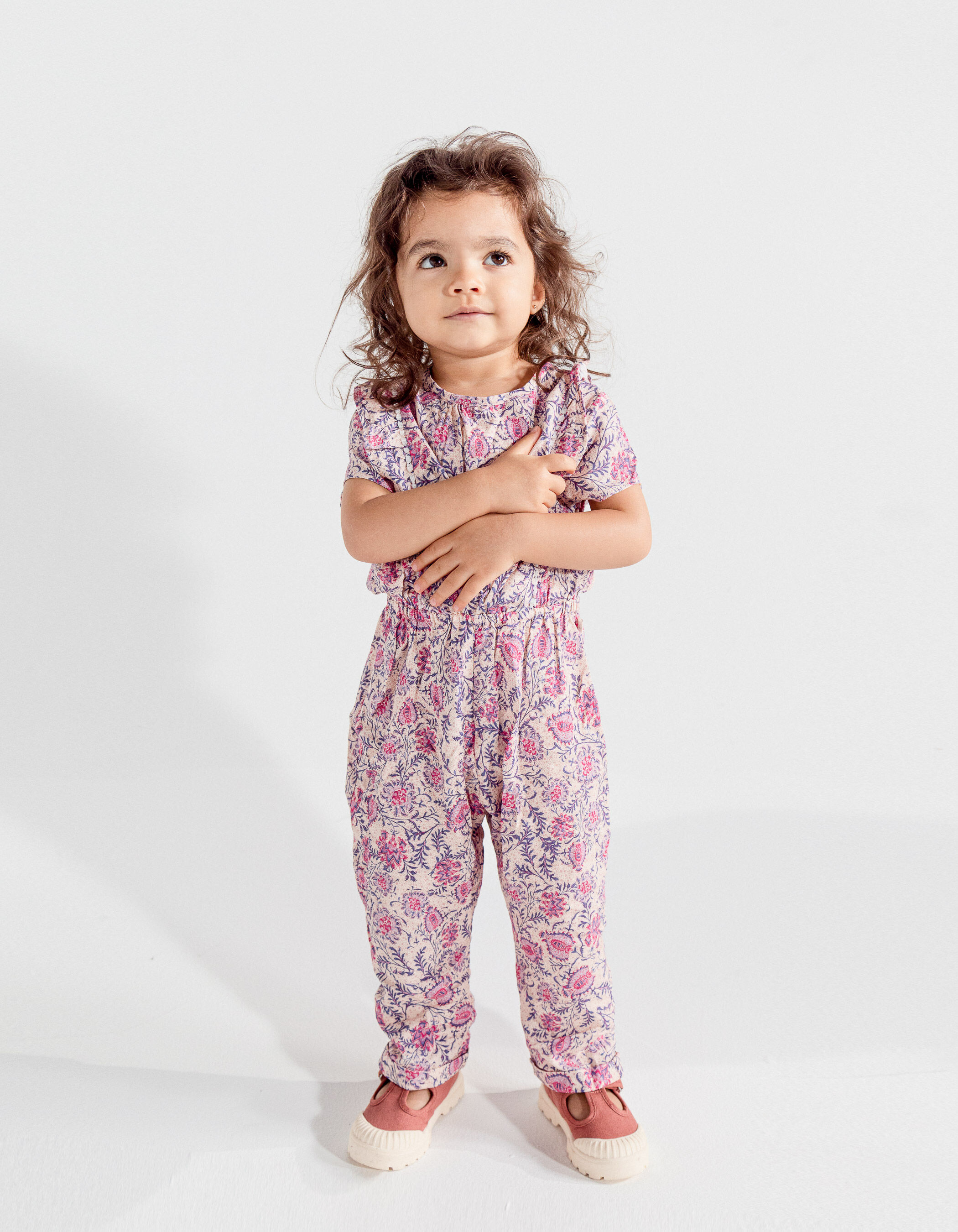 Floral jumpsuit baby hotsell girl