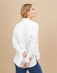 Weiße Bluse mit Reißverschluss I.Code-3