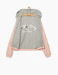 Girls’ pastel pink and grey reversible jacket-5
