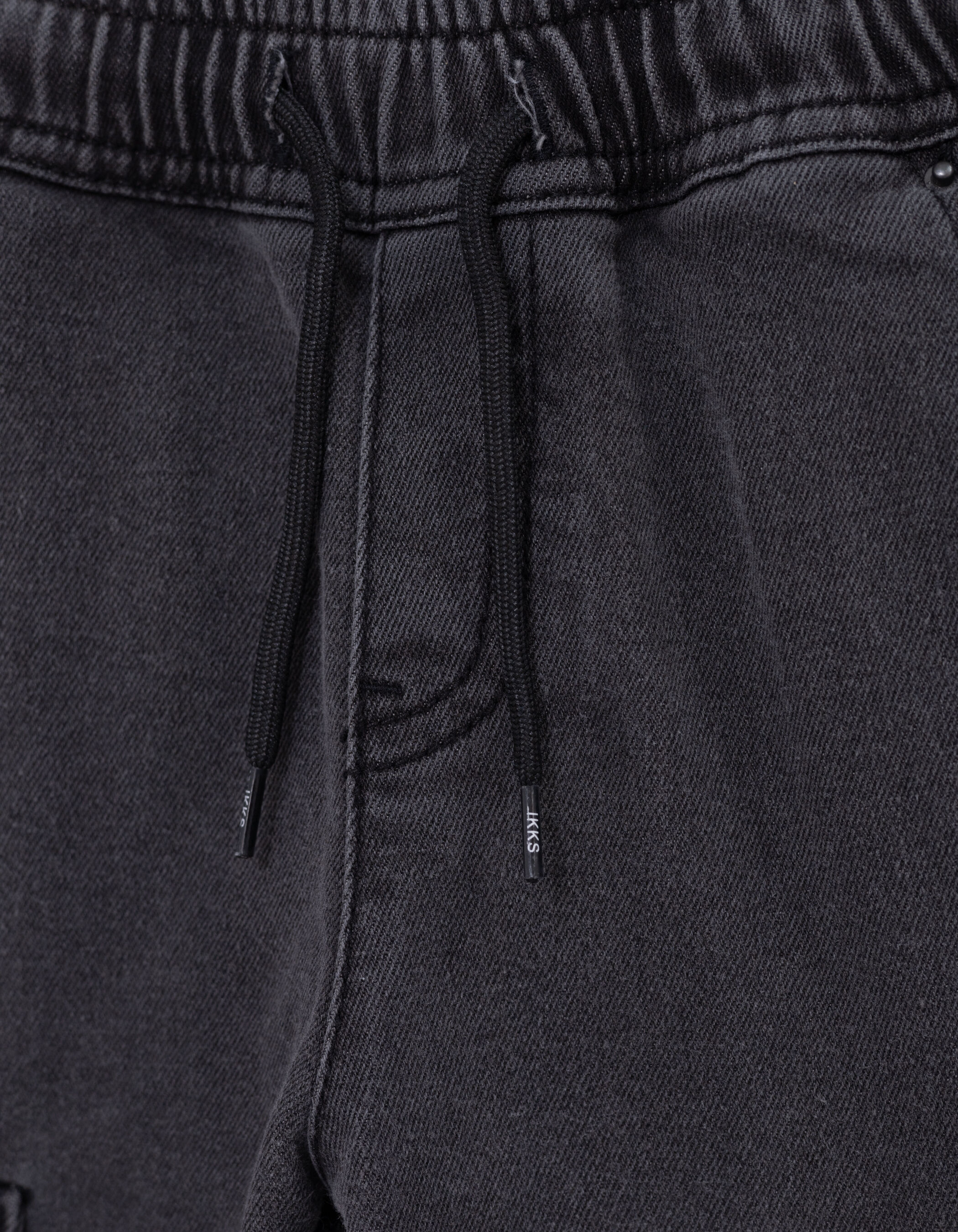 LOOSE grey denim battle spirit joggers for boys