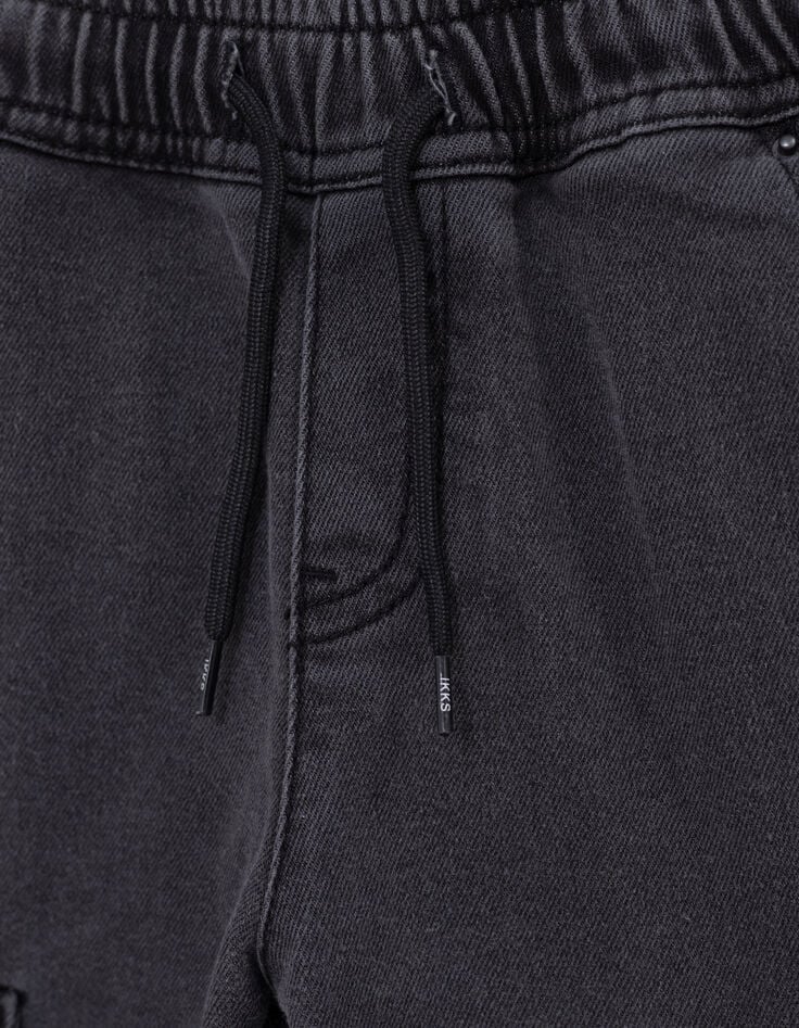 Jogger LOOSE gris denim battle niño-2 Jogger LOOSE gris denim battle niño-2