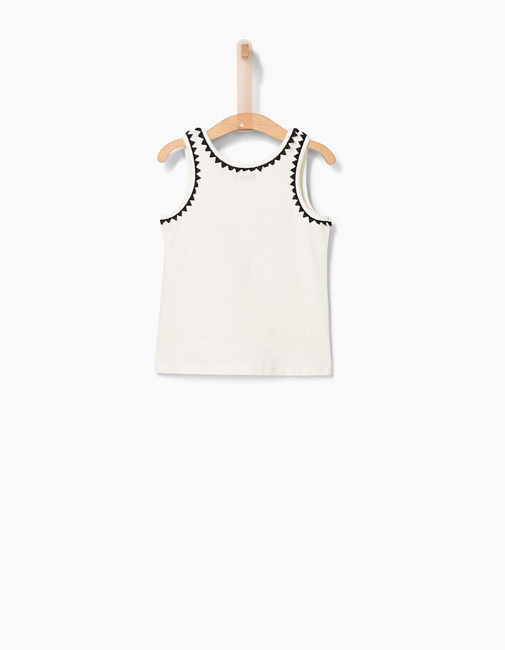 Débardeur IKKS Femme Blanc Taille 40 – VFH038 – Lyocell Coupe Ajustée