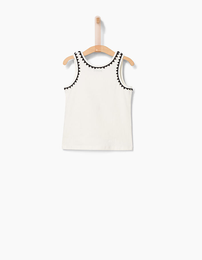 Girls’ off-white Venice Beach vest top - IKKS