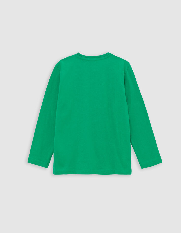 Jungen-T-Shirt aus Phosphor-Biowolle mit Leoaugen, Jungen-5 Jungen-T-Shirt aus Phosphor-Biowolle mit Leoaugen, Jungen-5