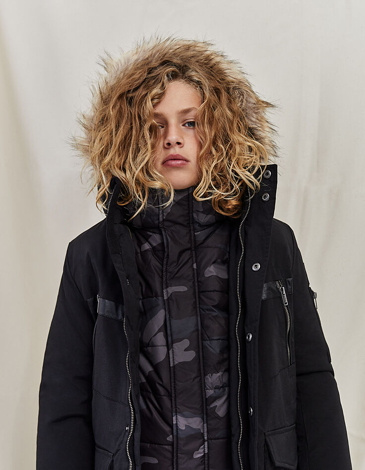 Boys' parka with pockets-1