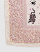 Roze vierkante sjaal met paisleyprint voor meisjes-4