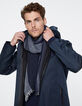 Men’s navy wide-striped scarf-2