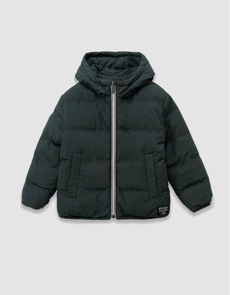 Grüne Jungen-Wendesteppjacke Steppvelours-2 Grüne Jungen-Wendesteppjacke Steppvelours-2