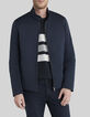Men’s navy nylon parachute-style 2-in-1 parka-2