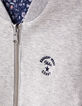 Mädchen-Wende-Bomberjacke, Ecovero®, Blumen-Print und Grau-8
