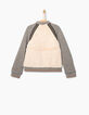 Girls' mixed-fabric cardigan-4