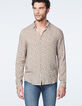 Chemise REGULAR kaki à fleurs roses Homme-3