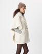 Cape &eacute;crue col tailleur Femme-3