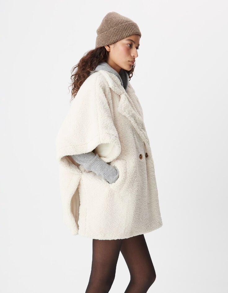 Cape &eacute;crue col tailleur Femme-3