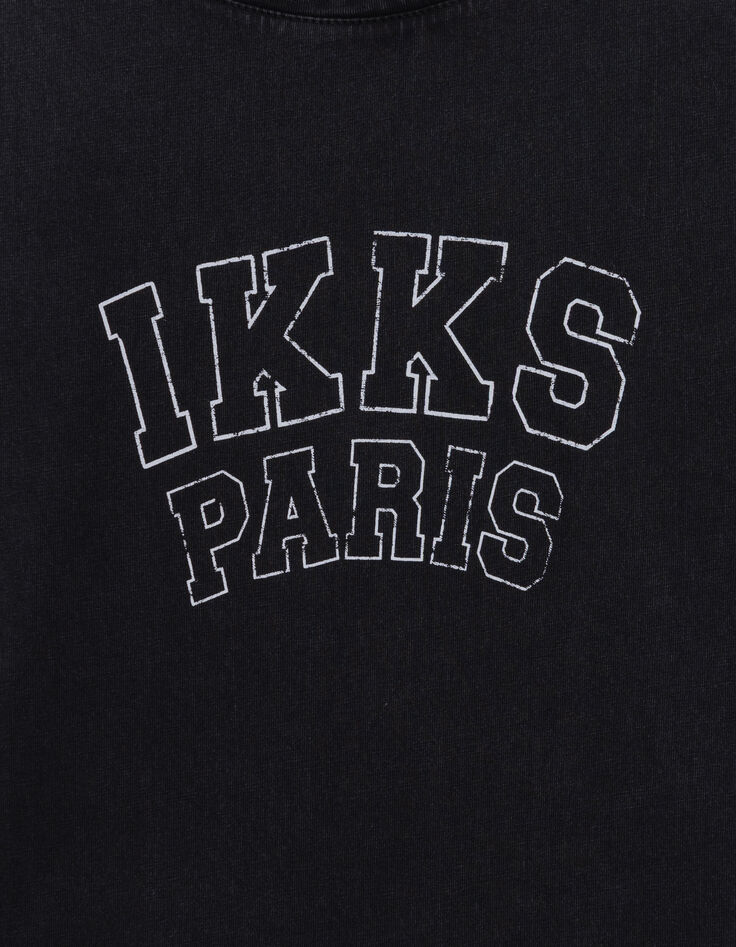Tee-shirt manches courtes gris message-2