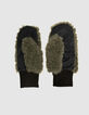 Khaki Jungen-Sherpahandschuhe-2