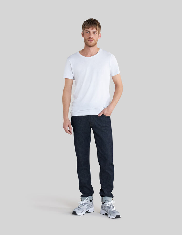Men’s white cotton modal t-shirt - IKKS