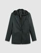 Grijze blazer visgraatmotief met beleg Dames-5 Grijze blazer visgraatmotief met beleg Dames-5