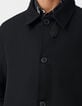 Trench noir avec parementure amovible Homme-9