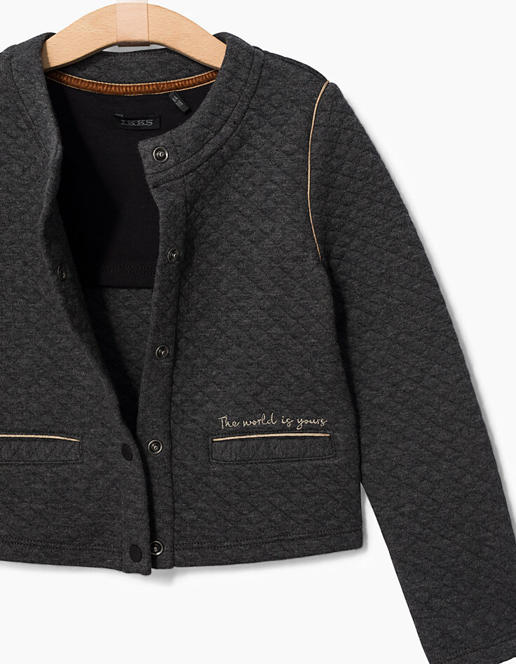 Girls’ padded cardigan-3