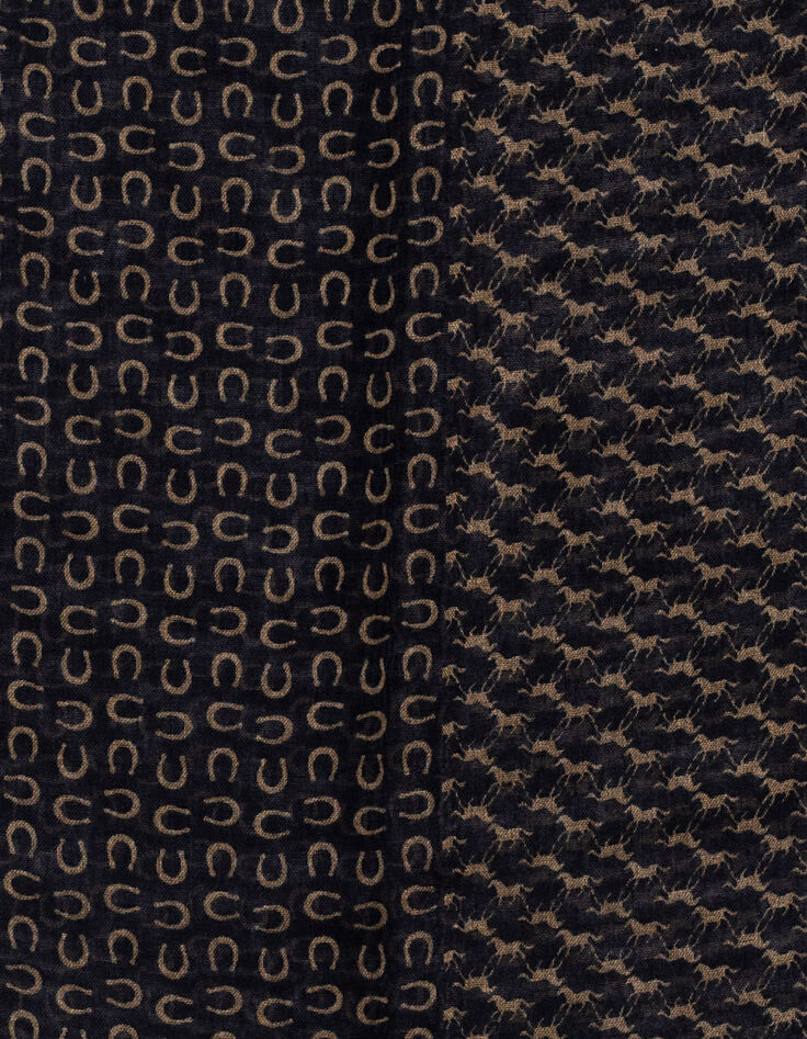 Men's horses scarf-3
