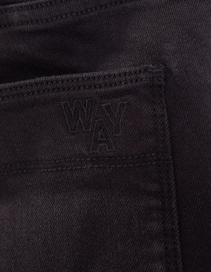 Zwarte BATTLE-broek denim meisjes-6 Zwarte BATTLE-broek denim meisjes-6