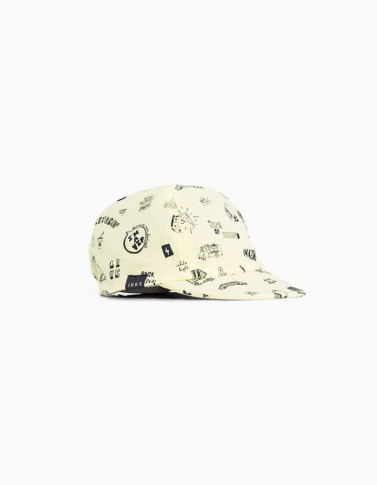 Casquette réversible jaune et grise bébé garçon -1 Casquette réversible jaune et grise bébé garçon -1