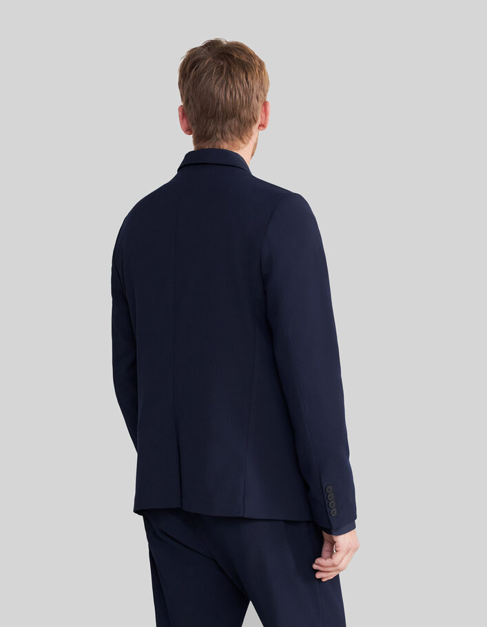 Men’s navy seersucker suit jacket - IKKS