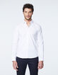 Chemise SLIM blanche détail col EASY CARE Homme-3