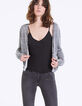 Cardigan maille tricot imprimé léopard femme-2