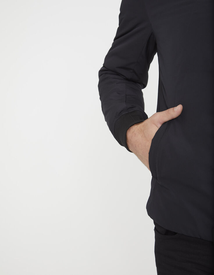 Blouson noir homme-5