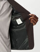 Men’s plum check TRAVEL SUIT suit jacket-5