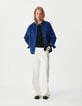 Women’s blue corduroy overshirt-1 Women’s blue corduroy overshirt-1