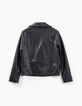 Veste noire esprit motard garçon-5
