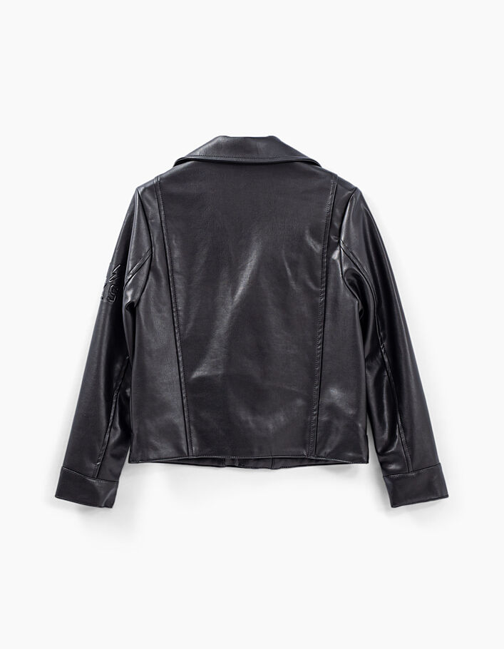 Boys’ black biker jacket  - IKKS