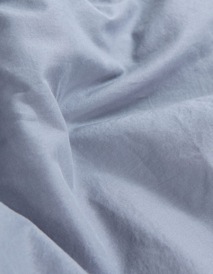 Men&rsquo;s light blue organic cotton voile SLIM shirt-6