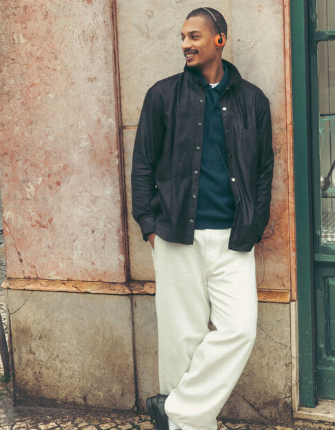 Vaqueros blancos de corte recto para hombre - IKKS