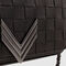 Women’s black checkerboard woven leather TORINO 111 bag - IKKS image number 7