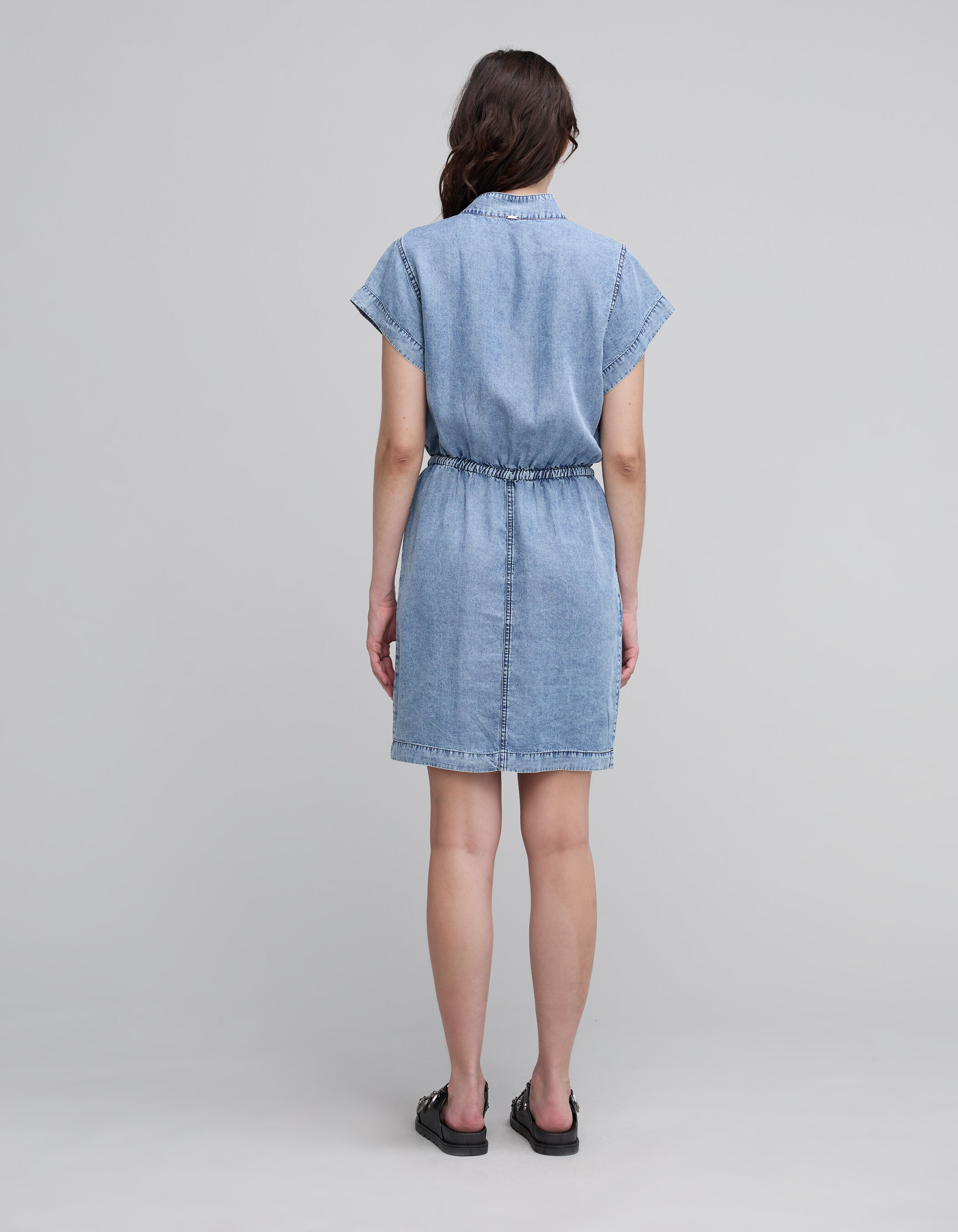 Lyocell denim dress new arrivals