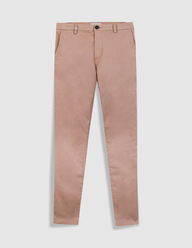Men's slim taupe chino pants - IKKS